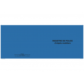 Registre de Police - 50 pages - AVRIL 2022
