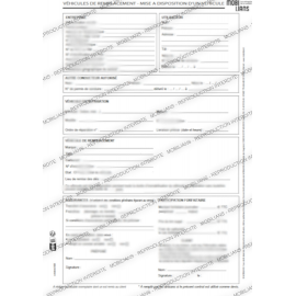 VEHICULE DE REMPLACEMENT- Mise à disposition d'un véhicule - OCTOBRE 2023